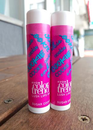 Бальзам для губ avon lip balm цукрове печиво/sugar cookie, 4 г