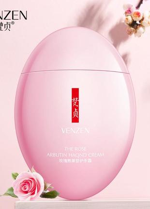 Крем для рук с розой и арбутином venzen the rose arbutin hand cream (60г)