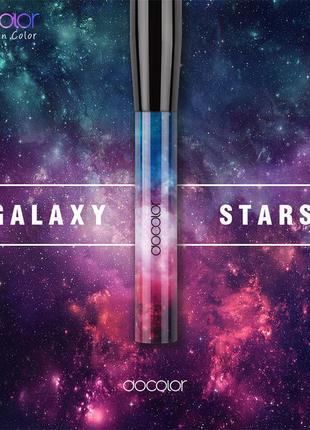 Набор кистей для макияжа профессиональный docolor professional makeup brush set galaxy stars градиент (12шт)2 фото