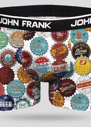 Трусы мужские john frank черные с крышками jfb64