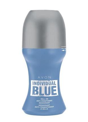 Дезодорант-антиперспірант з кульковим аплікатором individual blue, 50 мл avon