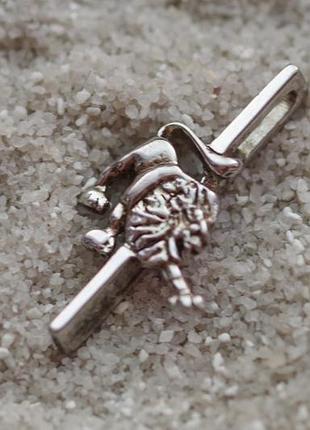 Кулон зодиак лев. серебро. индия.