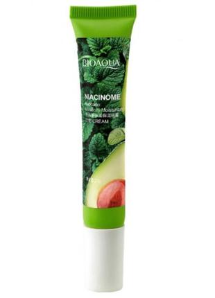 Крем для очей з екстрактом авокадо bioaqua niacinome avocado elasticity eye cream, 20г