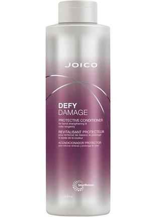 Defy damage joico 1 літр захисний кондиціонер для зміцнення дисульфідних зв'язків та стійкості кольору волосся2 фото