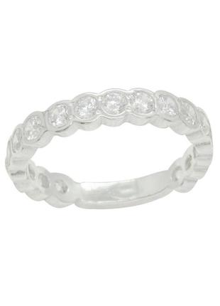 Серебряное кольцо дорожка "яркое"