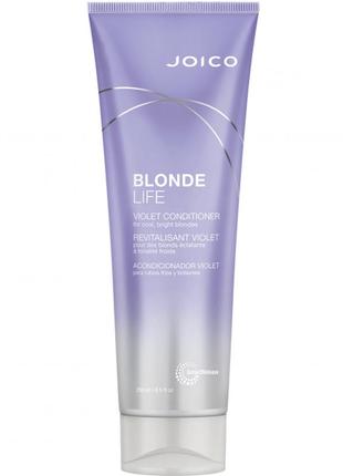 Joico  blonde life violet кондиціонер фіолетовий для збереження яскравого блонду 250мл4 фото