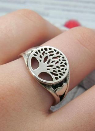 Серебряное кольцо "древо жизни"2 фото