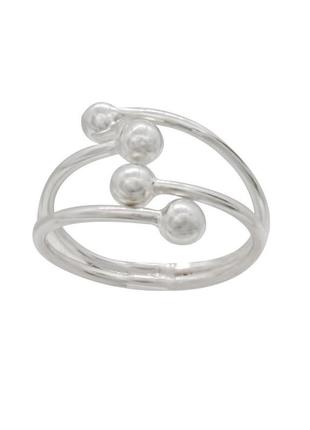 Серебряное кольцо с 4 шариками  "эксклюзив"
