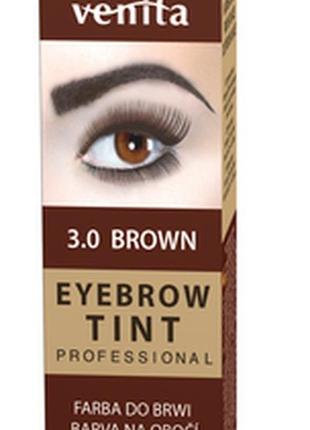 Фарба-порошок для брів чорна 1.0 venita henna color eyebrow tint3 фото