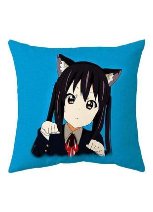 Подушка аніме k-on! к-он клуб легкої музики двостороння 40х40 см (p0558)2 фото