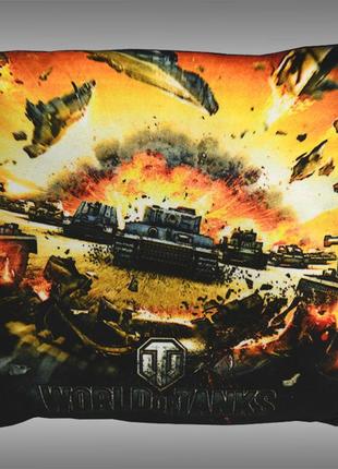 Подушка world of tanks танчики двухсторонняя 40*40 см