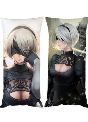 Подушка автомата ниер yorha двухсторонняя 30*50 см (pp0191)
