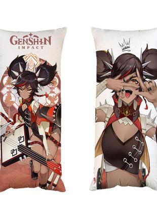 Подушка синь янь геншин удар genshin impact двостороння 30х50 см (pp0050)