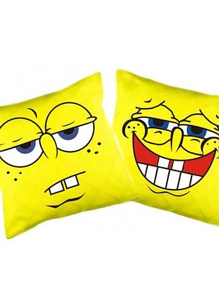 Подушка губка боб sponge bob двостороння 40х40 см (p0067)