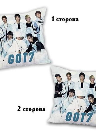 Подушка kpop got7 двухсторонняя 40х40 см (p0032)