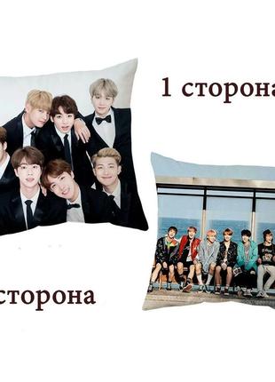 Подушка kpop bts bangtan boys двухсторонняя 40*40 см (p0027)