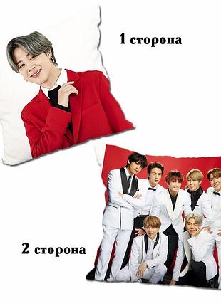 Подушка к-поп чимин bts двухсторонняя 40х40 см (p0185)