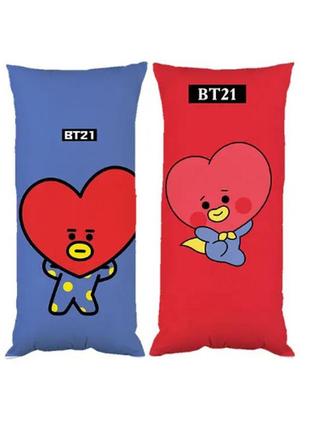 Подушка bts bt21 тата двостороння 30*50 см (pp0159)