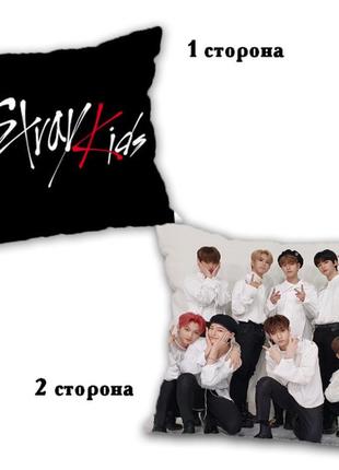 Подушка k-pop stray kids двухсторонняя 40*40 см (p0077)