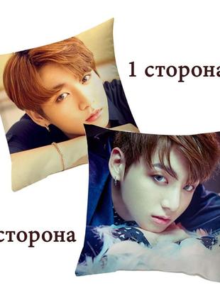 Подушка k-pop bts чонгук двухсторонняя 40х40см (p0002)