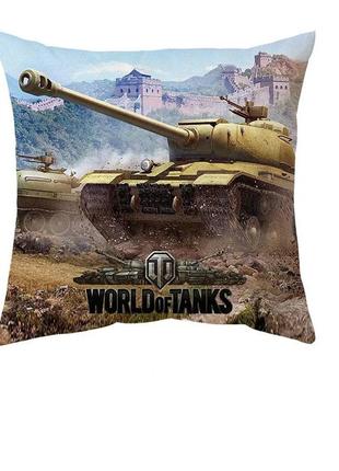 Подушка world of tanks 40*40 см двухстороння (p0616)
