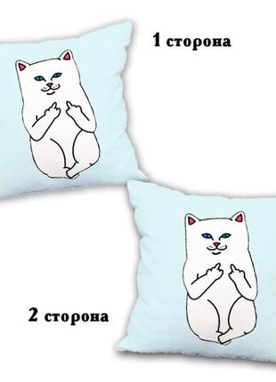 Подушка кот ripndip двухсторонняя 40*40 см (p0017)