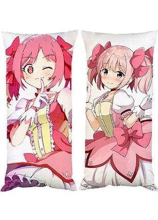 Подушка аниме волшебница мадока двухсторонняя 30х50 см (pp0232)