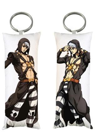 Брелок мини-дакимакура аниме джо джо bizarre adventure 4*10 см (br0357)