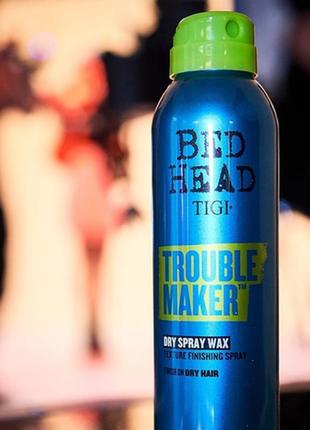 Воск-спрей для волос tigi bh style trouble maker dry spray wax, 200мл2 фото