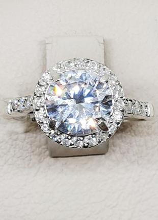 Кольцо серебряное с кубическим цирконием 20 3,45 г