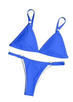 Раздельный купальник женский glane синий3 фото