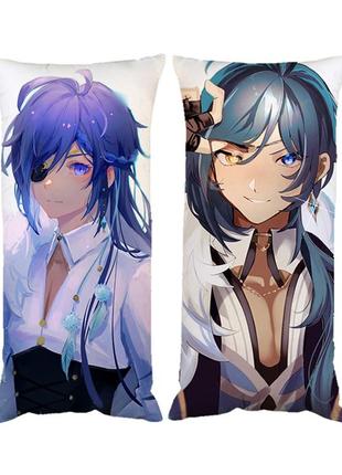 Подушка кэйа геншин удар двухсторонняя 30*50 см (pp0276)