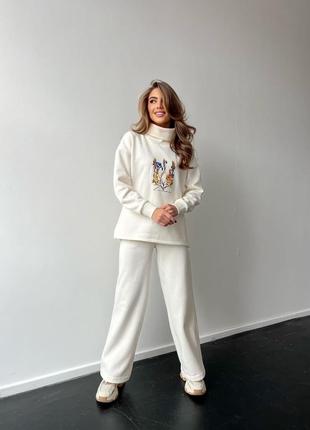 Спортивний жіночий костюм на флісі 💙💛