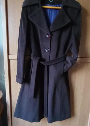 Пальто коричнєве (шоколад) р.46-48