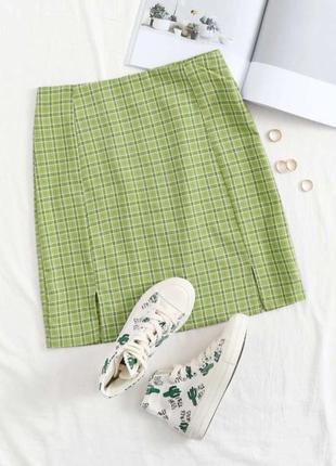 Юбка в клеточку мини-юбка