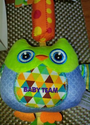 Комплект игрушки подвеска пустышка бутылочка baby team2 фото