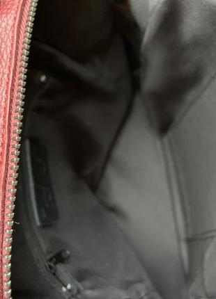 Рюкзак з натуральної шкіри італія 🇮🇹 жіночий бордовий5 фото