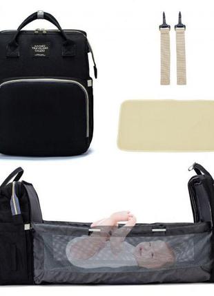 Універсальний рюкзак-ліжечко для мам для догляду за дітьми living traveling share. сірий колір4 фото