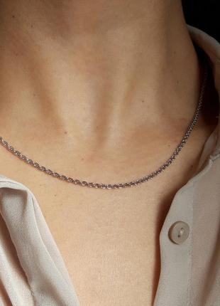 Ланцюг срібло 925 проби жгутік дівчині