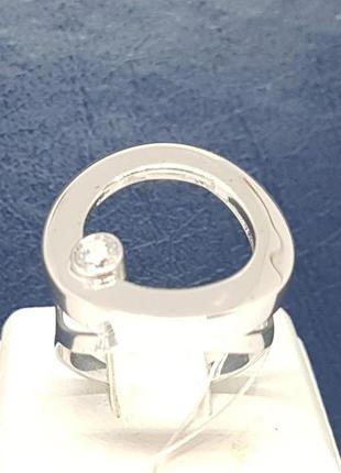 Золоте кільце з фіанітом. артикул кв1229би 17,5