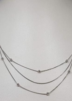 Серебряная цепочка. артикул 010163рш 45