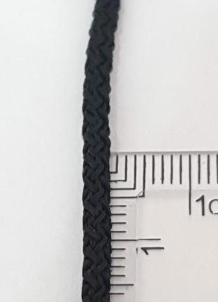 Ювелирный шнурок из текстиля с серебряным вставками. артикул 301/р3 фото