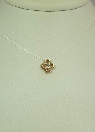 Колье из силикона с золотыми вставками. артикул пк1487и