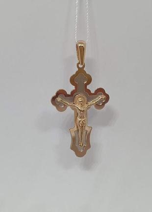 Золотой крестик. распятие христа. 720018