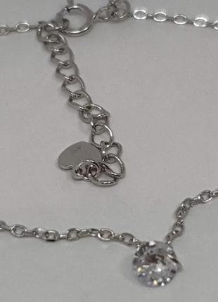 Срібний браслет з фіанітами.   1434713 16