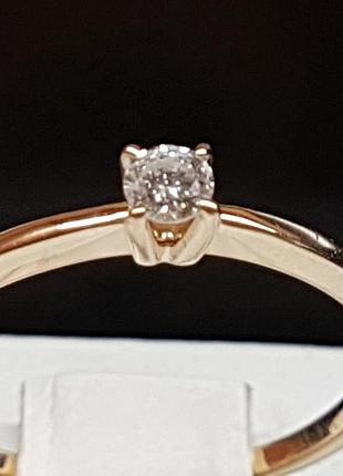 Золоте кільце з діамантами. артикул 501-00780 17