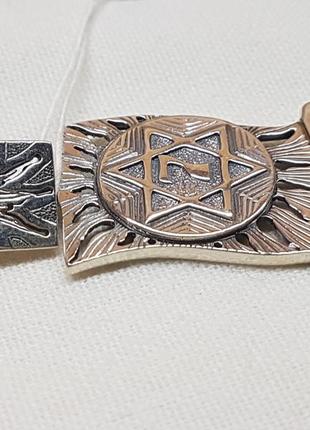 Серебряная подвеска печать соломона.   3110097