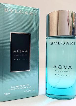 Оригинал bvlgari aqva marine pour homme 30мл булгари аква марин