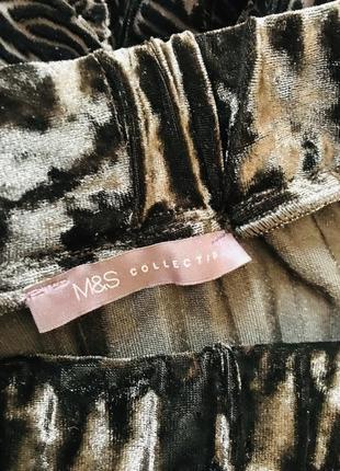 Классная бархатная юбка плиссе от m&s3 фото