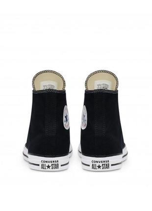 Кеды converse chuck taylor all star hi black m9160c черные высокие оригинал конверсы женские мужские4 фото